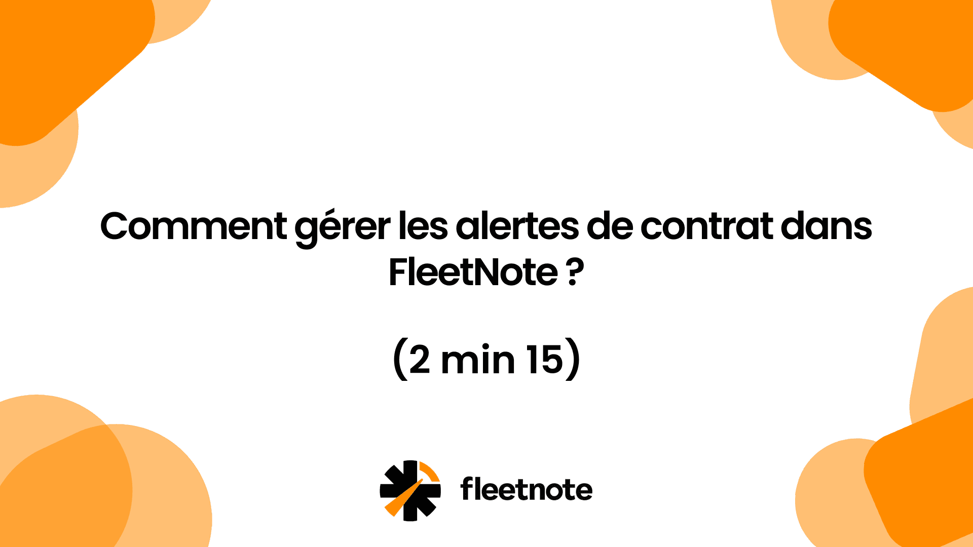 Comment gérer les alertes de contrats dans FleetNote ?